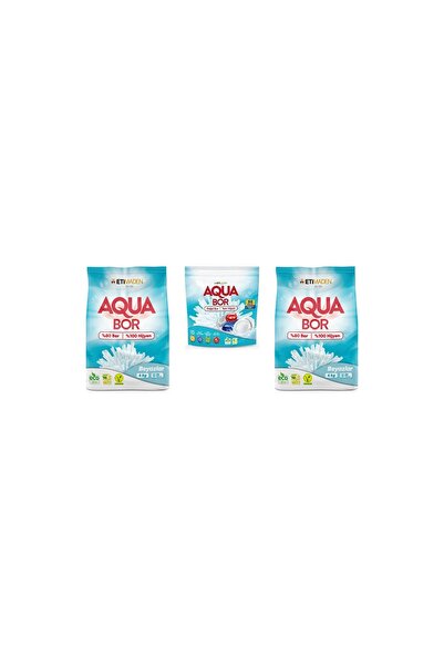 Aquabor معدن طبيعي 4 كجم أبيض + أقراص + مجموعة بيضاء 4 كجم