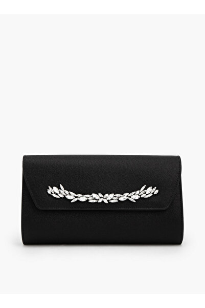 Flora Bella by Shoexpress Embellished Clutch with Detachable Chain Strap