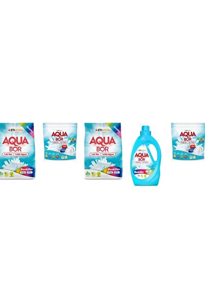 Boron أكوا بور ناتشورال مينيرالز 4 كجم ألوان + أقراص + 4 كجم ألوان + ألوان سا...