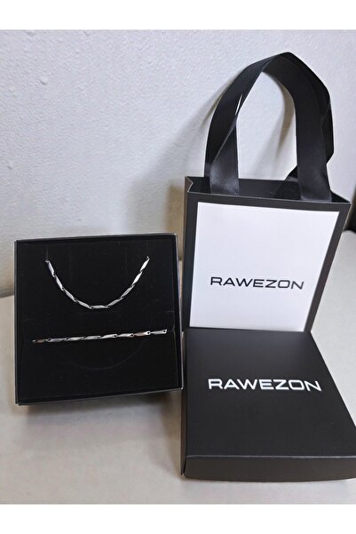 RAWEZON Çantalı Kutulu Erkek Hediye Seti -Titanyum Seri Çelik Kolye Bileklik ...