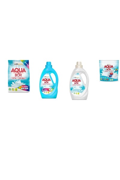 Aquabor معادن طبيعية 4 كجم من الألوان + الألوان السائلة + الأبيض السائل + مجم...