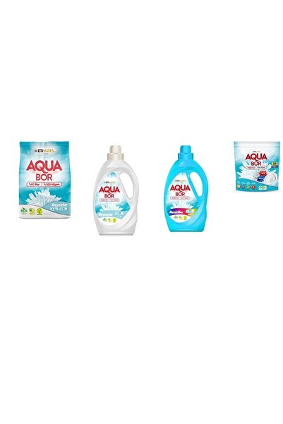 Boron أكوا بور طبيعي معدني 4 كجم أبيض + أبيض سائل + ألوان سائلة + مجموعة أقرا...