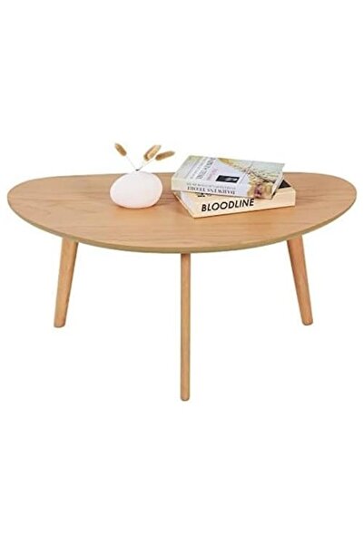 PHOENANCEE Coffee Table, PHOENANCEE, Oval, Solid Oak Legs, 85cm,
