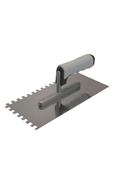 Evelise Gletiera inox cu zimti, 10x10 mm, maner soft, 13x27 cm