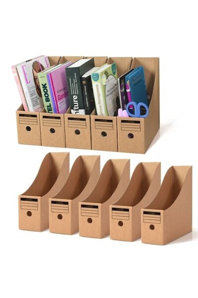 GuoFa A4 Magazine Folder, Organization, Set of 10 Kraft Cardboard