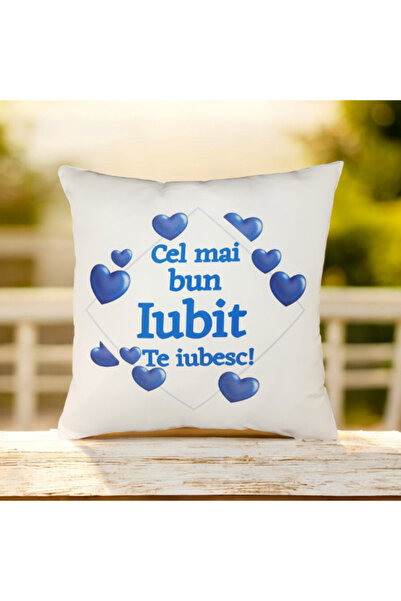 OEM Pernă Personalizată cu textul ''Cel mai bun Iubit'' 40x40 cm