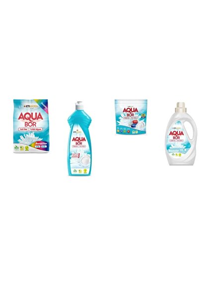 ETİ MADEN أكوا بور معدن طبيعي 4 كجم، ملون + غسول يدوي + أقراص + سائل أبيض، مج...