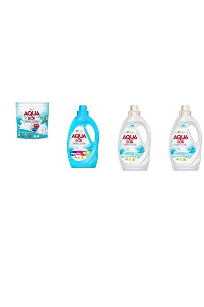 Aquabor أقراص معدنية طبيعية + ألوان سائلة + أبيض سائل + أبيض سائل مجموعة من 4...