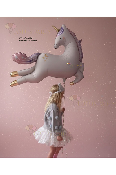 LOTUS PARTY Retro Unicorn At Balon Krem Unicorn At Balon - Sevili Retro Krem ...