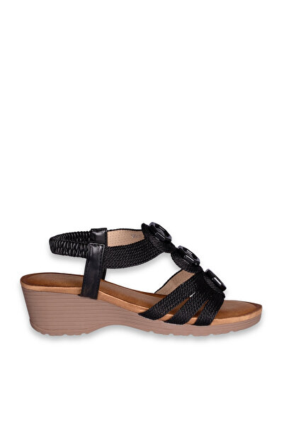 SOLMAZ Solly Zk08-1 Black Women's Sandals