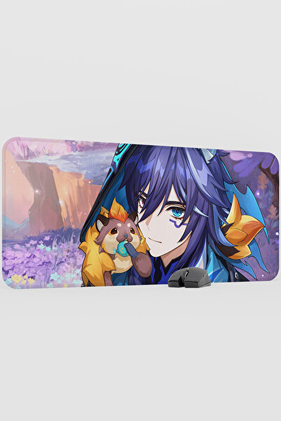mousepad bastir Ororon Genshin Impact Anime Player V3 - 90x40 XXL لوحة ماوس ل...