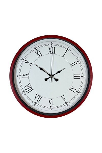 ForWhat Ceas de perete decorativ model roșu de 36 cm pentru birou, acasă, bir...