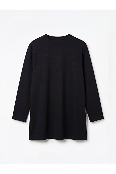 LC Waikiki Stoned Soft Touch Oversized Women's Sweatshirt Tunic