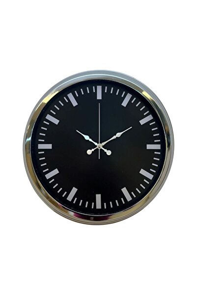 ForWhat 40cm Chrome Trend Style Wall Clock for Office Home Office Gift