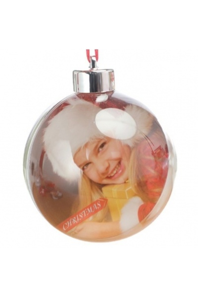 Decoratiuni Dulci Glob acrilic personalizabil cu dop argintiu 8cm