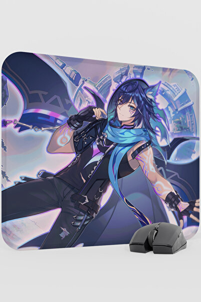 mousepad bastir لوحة ماوس ألعاب أورورون جينشين إمباكت أنيمي جيمر V1 - 48X40 XL