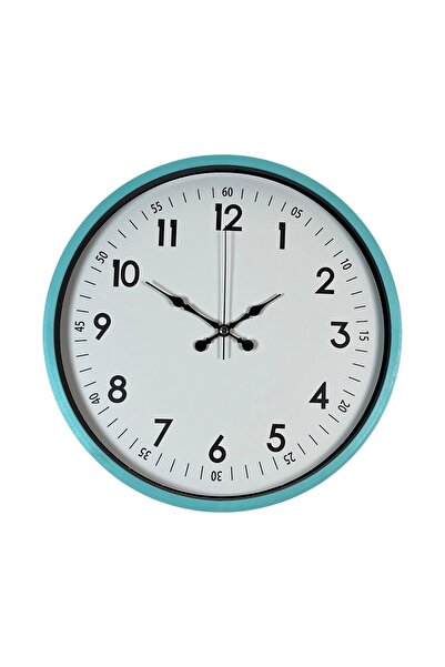 ForWhat 36cm Turquoise Type Decor Wall Clock for Office Home Office Gift