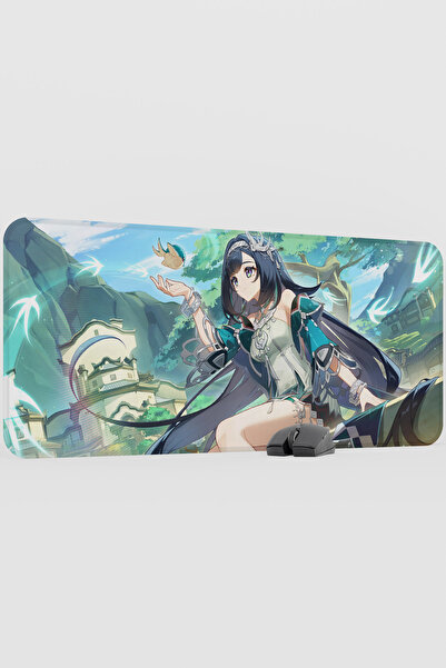 mousepad bastir لوحة ماوس للألعاب من لان يان جينشين إمباكت أنيمي جيمر V1 - 90...