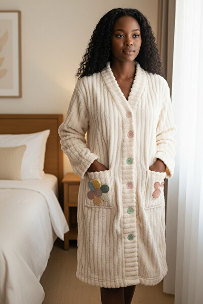 Star Fashion Women's cocolino hood, with pockets and buttons