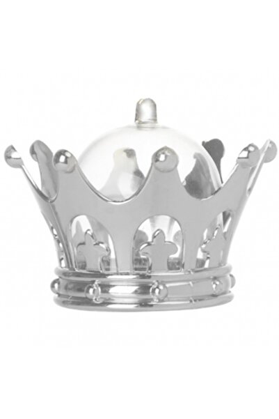 Decoratiuni Dulci Сребърна корона, акрилна кутия 9 см