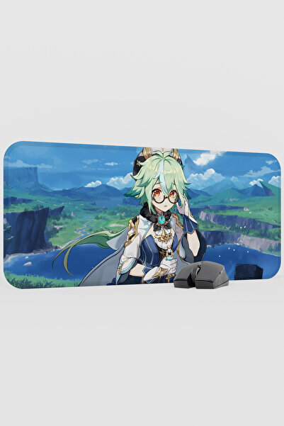 mousepad bastir Sucrose Genshin Impact Anime Player V1 - 70X30 XL Gaming Mous...
