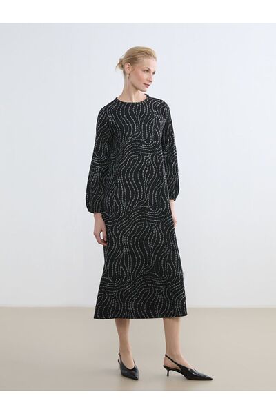 LC Waikiki Crew Neck Print Dress