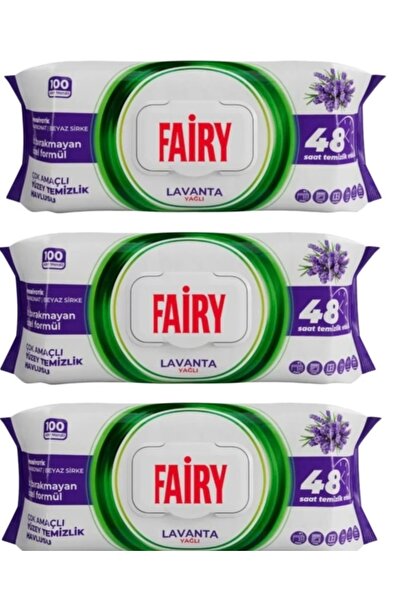 Fairy Set of 3× universal wet wipes with vinegar and bicarbonate