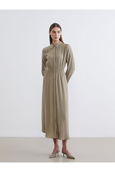 LC Waikiki Rochie cămașă cu talie marcată