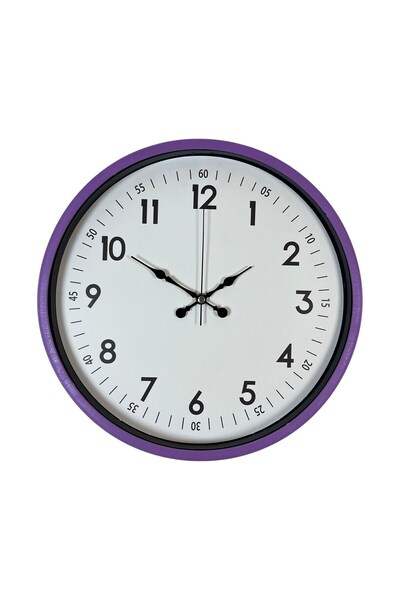 ForWhat 36cm Purple Type Decor Wall Clock for Office Home Office Gift