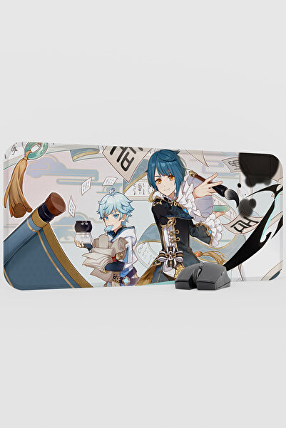 mousepad bastir Xingqiu Genshin Impact Anime Player V2 - 70x30 XL لوحة ماوس ل...