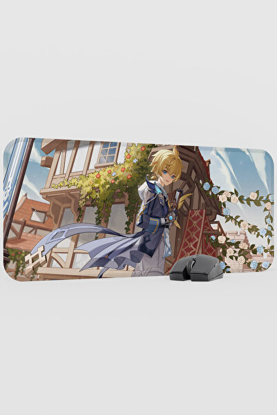 mousepad bastir Mika Genshin Impact Anime Player V1 - 70X30 XL Gaming Mouse P...