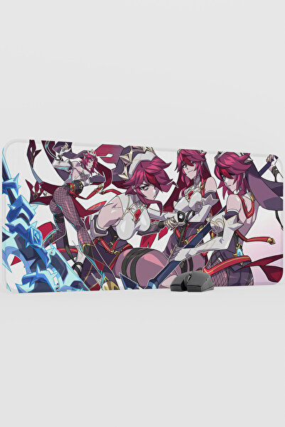 mousepad bastir Rosaria Genshin Impact Anime Player V5 - 90X40 XXL Gaming Mou...