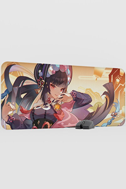 mousepad bastir لوحة ماوس للألعاب من Yun Jin Genshin Impact Anime Player V2 -...