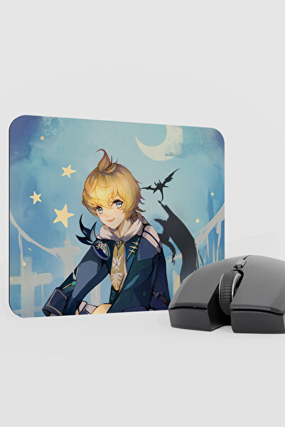 mousepad bastir لوحة ماوس للألعاب من ميكا جينشين إمباكت أنيمي جيبر V5 - 22X18