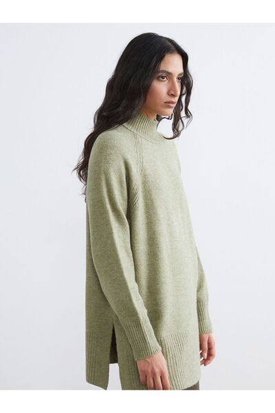 LC Waikiki Turtleneck Oversized Women's Knitwear Tunic
