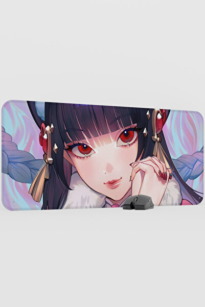 mousepad bastir لوحة ماوس للألعاب من Yun Jin Genshin Impact Anime Player V5 -...
