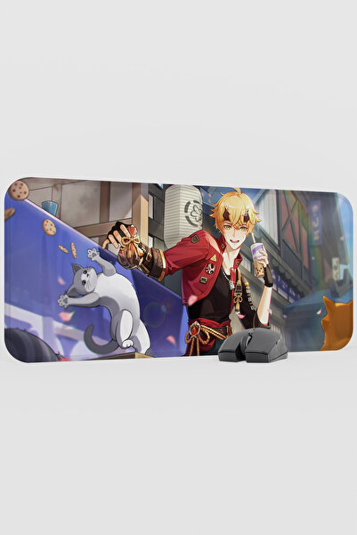 mousepad bastir لوحة ماوس الألعاب ثوما جينشين إمباكت أنيمي جيمر V2 - 70x30 XL