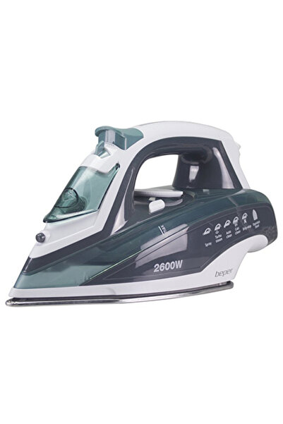 BEPER Fier de călcat cu abur de 2600 W, talpă din oțel inoxidabil, anticalcar...