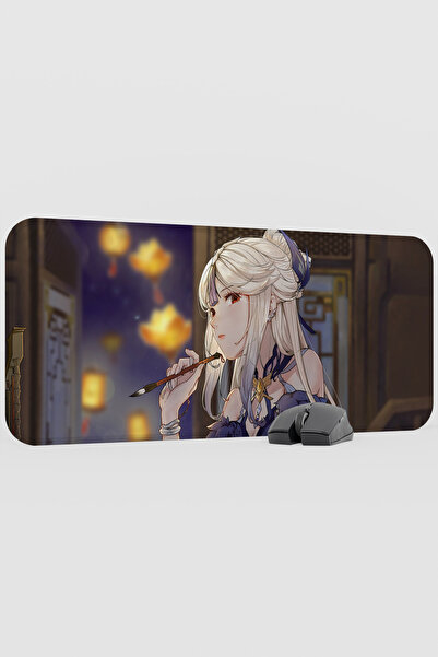mousepad bastir لوحة ماوس ألعاب Ningguang Genshin Impact Anime Player V1 - 70...