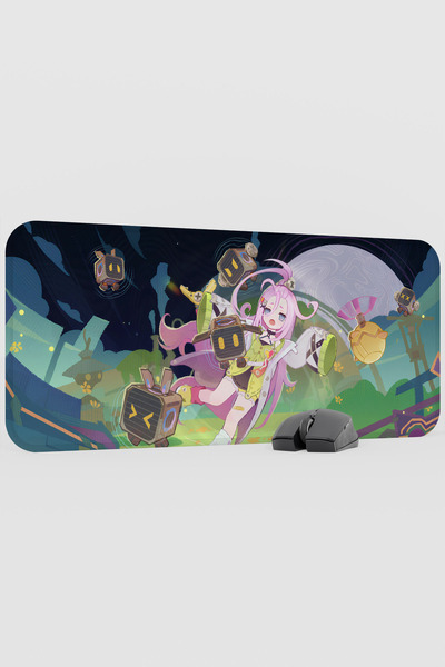 mousepad bastir Aino Genshin Impact Anime Player V1 - 70X30 XL Gaming Mouse P...