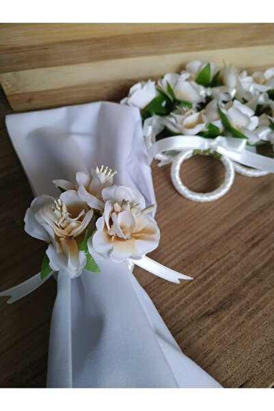 BNGaksesuar Napkin ring floral ribbon table setting