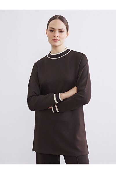 LC Waikiki Mock Neck Soft Touch Women's Sweatshirt Tunic