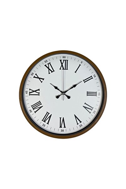 ForWhat Ceas de perete decorativ maro de 36 cm pentru birou, acasă, birou, cadou