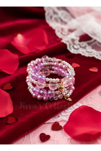 Jivva's Collection Special Design. Valentine's Day Series. Heart Sparkle Pink...