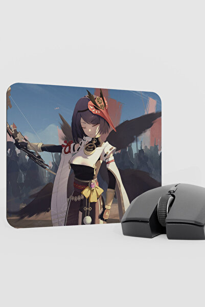 mousepad bastir Kujou Sara Genshin Impact Anime Character V2 - 22x18 Gaming M...