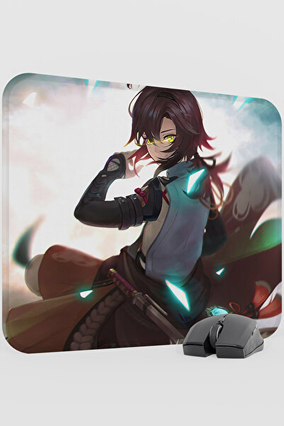 mousepad bastir Heizou Genshin Impact Anime Player V5 - 48X40 XL Mouse Pad pe...