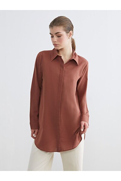 LC Waikiki Women's Textured Shirt Tunic