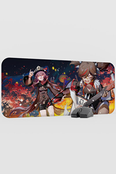 mousepad bastir Xinyan Genshin Impact Anime Player V5 - 70x30 XL لوحة ماوس لل...