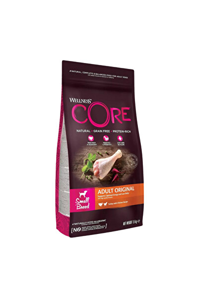 CORE طعام جاف قليل الدسم بنكهة الديك الرومي للكلاب من السلالات الصغيرة، 1.5 كجم