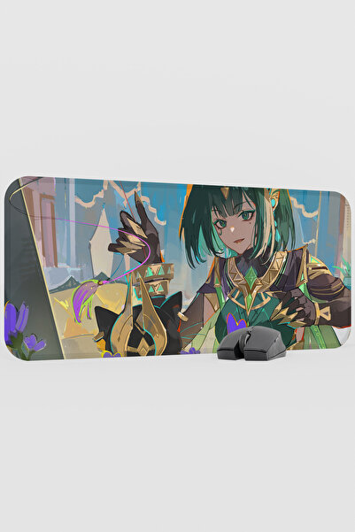mousepad bastir Nefer Genshin Impact Anime Player V3 - 70X30 XL Gaming Mouse ...